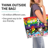 Tokidoki One-Shoulder Shopping Bag, Portable Storage Bag，Polyester Shoulder Bag Daily Bag㏇0304