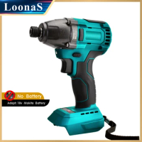 Loonas Cordless Electric Drill Brushless Motor Strong ScrewDriver LED Drill Match Makita 18V Battery(without battery)