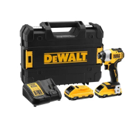 【DEWALT 得偉】20VMAX無刷式高速型衝擊起子機2.0Ah雙電(DCF 809D2)