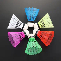 12PCS Outdoor Supplies Colorful Badminton Balls Portable Badminton Travel Out Products Sport Training Shuttlecocks