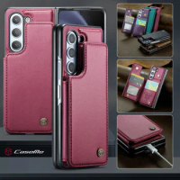 for samsung z fold5 Leather Wallet Bag Card Slot Protective Case for Samsung Galaxy Z Fold 5 Fold5 5G Phone Accessories