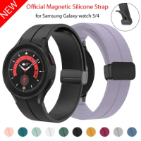 Original Silicone Strap for Samsung Watch 5 Pro 45mm Magnetic Buckle Band for Samsung Galaxy Watch 5Pro Fashion Sports Bracelet