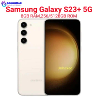 95% New Original Samsung Galaxy S23 Plus 5G S916U1 6.6" ROM 256/512GB RAM 8GB Snapdragon NFC Face ID Unlocked Android Cell Phone