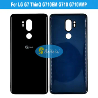 For LG G7 ThinQ G710 G710EM G710TM G710PM G710EMW G710VMX Battery Back Cover Housing Case Rear Door With Fingerprint Glass Cover