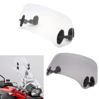 Universal Motorcycle Risen Clip On Windscreen Windshield Extension Spoiler Air Deflector For BMW R1200GS XADV Tmax Scooter