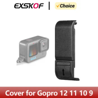 For GoPro Hero 12 Replacement Side Door Battery Cover Dustproof for Gopro Hero 12 11 10 9 Black Action Camera Accessories