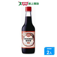 統一龜甲萬甘醇醬油玻璃瓶500ML【兩入組】【愛買】