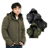 【Superdry】山系 三拉鍊防風外套 暗袋 刷毛 外套 防風衣 平輸品(防風外套9305)