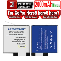 HSABAT 2000mAh AHDBT-501 High Capacity Battery for GoPro Hero 7 hero 6 hero 5 Hero5 Hero6 Hero7