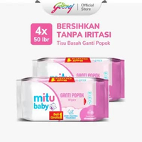 Mitu Baby Tisu Basah Bayi Ganti Popok Pink Sweet Rose 50s - isi 2