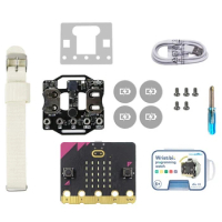 Wearable Watch Kit BBC Micro:Bit Compatible With Microbit V2 Board Speaker Microphone Touch DIY Programmming Learning
