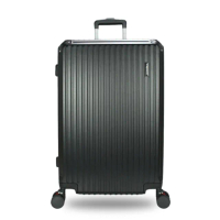 【DF travel】佛羅倫薩 ABS耐磨附杯架TSA內崁式海關密碼鎖 USB 雙排靜音飛機輪20吋行李箱-共4色
