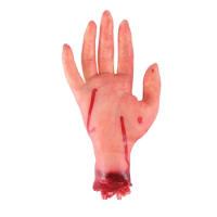 Bloody Horror Scary Halloween Prop Fake Severed Life Size Arm Hand House 19 X 10.5Cm