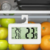 Freezer Thermometer LCD Digital Thermometer for Freezer Temperature -20~60 Degree Refrigerator Fridge Thermometer Wall Mount