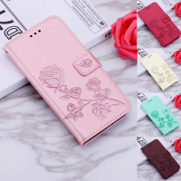 ซองหนังฝาพับ พร้อมกระเป๋าสตางค์ ที่ใส่บัตร และหัวเข็มขัดวิเศษ สำหรับ Huawei P สมาร์ท Z, Honor 7X, 7C