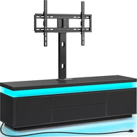 Rolanstar TV Stand with Mount &amp; Power Outlet, 51" TV Stand Mount for 32/45/55/60/65 Inches TVs, Modern Entertainment Center with
