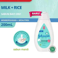 Johnson Hair Body Baby Lotion 200mL Milk and Rice