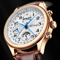 2022 genuine Ailang new men's watch Mechanical masculine and waterproof automatic man watch with leather strap and calendar