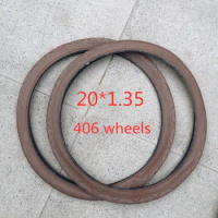 2PCS Folding Bike BMX Tyre 20×1.35 puncture-proof Tyres For 406 wheel set