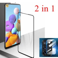 2 IN 1 Tempered Glass For SAMSUNG Galaxy A21S A217F A217M A217DS A21 S Camera Lens Protective Film