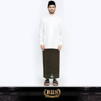 Sarung BHS Cosmo Silver Motif K26 PRC Olive Muda