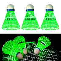 Led Light Badminton Badminton Colorful Led Badminton Shuttlecocks Set for Indoor/outdoor Sports Nylon Balls for Children Adults