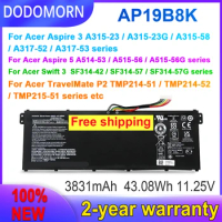 DODOMORN New AP19B8K High Quality Battery For Acer Aspire 3 A315-23 A315-58 A317-52 A317-58,5 A514-53 A514-56,Swift 3 SF314-42