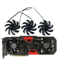 1set/3pcs 85mm DC 12V 780 980Ti GPU Cooler fan for 780iGame 980TI-6GD5-4GD5 nine-stage Flame Ares GTX1050Ti Video card cool fan