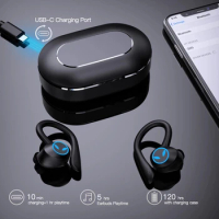 for Huawei Mate 60 Mate X5 X3 P60 Wireless Bluetooth Headset Noise Cancelling Ear Hook Business Hand Game Stereo Bass Headphone