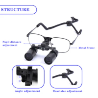 4X Dental Loupes Surgical Binoculars Dental Magnifying Glasses Dental Surgical Loupes Dental Microsc