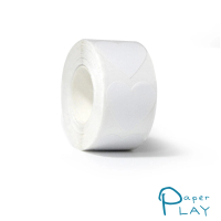 【Paper Play】標籤貼紙 標籤貼 獎勵貼/創意多用途標籤貼紙- 彩色愛心 標籤貼 獎勵貼 封口貼 500枚入(白)