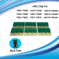 T0821-T0826 R270 R290 Compatible auto reset chip ARC for Epson Stylus Photo R390 R270 R290 R295 RX590 RX615 RX610 RX690 ,5SETS