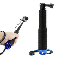 Go Pro Accessories Waterproof 19" Aluminum Selfie Stick for Gopro 11 10 9 8 7 6 Sj4000 Sj7 Yi 4K DJI OSMO H8 EKEN Action Camera，kk-001