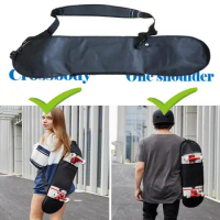 Outdoor Sport Canvas Skateboard Carry Case Bag Backpack Longboard Deck Cover