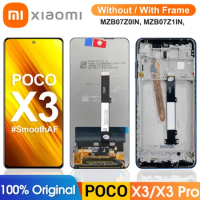 6.67" Original Poco X3 Display, For Xiaomi Poco X3 Pro M2102J20SG LCD Display Touch Screen Digitizer with Frame Poco X3 NFC Part