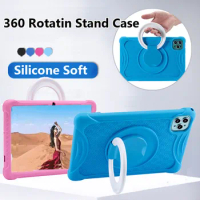 Case for Samsung Galaxy G20 12 Inch Android 11 Tablet Tablet Cover Soft SiliconShell 360 Rotating Stand Shockproof Funda