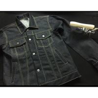 Denim jacket type 1. 14 oz and 16 z by SIMISSTY DENIM material GAMATEX
