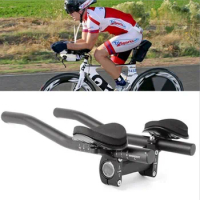 1pair TT Rest Handlebar Lightweight Durable Cycling Bicycle Relaxation Handle MTB Road Bike Arm Rest Bike Aerobar