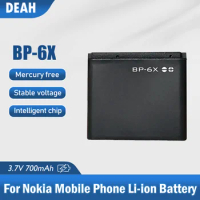 1PCS BP-6X 3.7V 700mAh BP6X BP 6X Lithium Replacement Phone Battery For Nokia 8800 8800S 8800D 8800SE N73I 8860 8861 8801