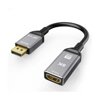 8K Displayport to HDMI-Compatible Adapter, Adapters Male to Female Support 8K 60HZ 4K 120HZ Ultra Resolution
