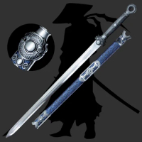 Handmade and Beautiful Sword, Han Dynasty Swordsman's High Quality Furniture Decoration Sword, High