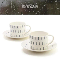 【RACHEL BARKER】韓國芮秋巴克4件咖啡杯組-白色(附精緻彩盒)