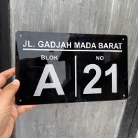 nomor rumah akrilik | papan nomor pintu kos | papan nama rumah akrilik
