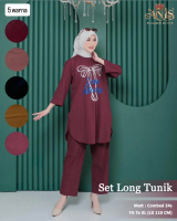 SETELAN LONG TUNIK COMBED 24s