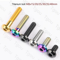 Tgou Titanium Bolt M8x 15 20 25 30 35 40mm Allen Key Head Screws for Motorcycle Brake