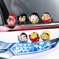 one piece superhero car funny sticker kereta mirror sticker
