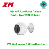 Outdoor Wifi CCTV Camera 1080P Low Power Rechargeable Battery Cam Pir Motion Detect Wireless Security IP Survilliance Camera