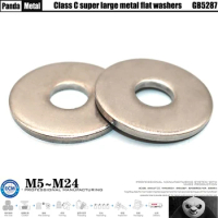 304/316 stainless steel large flat washer GB5287 oversized metal gasket GB5287 size M5M6M8M10M12M14M16M18M20M22M24...