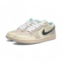NIKE 休閒鞋 WMNS AIR JORDAN 1 LOW SE 奶油編織 復古 女 HQ3440-101