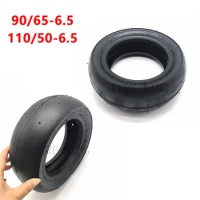 10 Inch Slick Tire Motorcycle Accessories 90/65-6.5 Front 110/50-6.5 Rear Tubeless Vacuum Tyres for 47cc 49cc Mini Pocket Bike